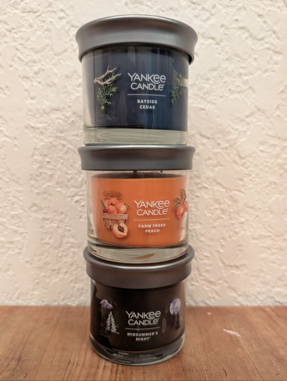 Yankee Candle Set Of 3 Mini Jar Candle 4.3oz NEW